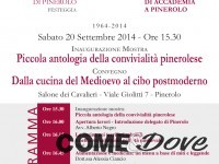 TG WEB | VENERDì 19/9/2014  50 anni per la delegazione di Pinerolo dell’Accademia della Cucina Italiana