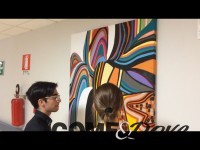 VIDEO | Gli studenti del liceo artistico di Pinerolo donano i loro quadri all’ospedale Agnelli