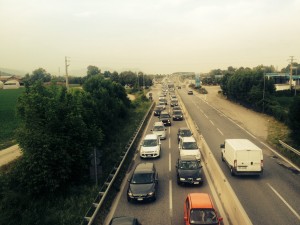 Tangenziale di Pinerolo traffico bloccato per un incidente