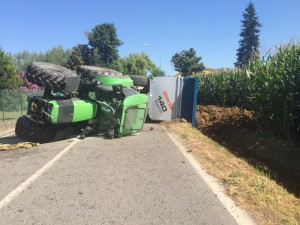L'incidente oggi a Baudensca, frazione di Pinerolo