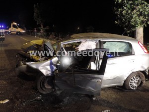 La Fiat Punto della vittima