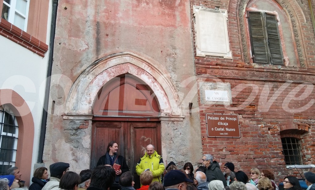 Il 26 dicembre Italia Nostra ha accompagnato i  pinerolesi in un tour lungo i percorsi di De Amcis ( Foto  Alberto Lacroce)