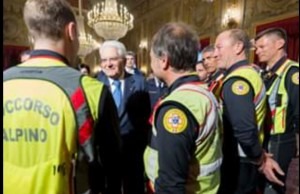 Il presidente Mattarella ringrazia ufficialmente il Soccorso Alpino