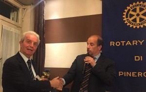 Antonio Pironti e Alessandro Lazzari presidente del Rotary di Pinerolo 