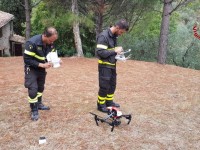 Nella foto di repertorio un drone dei vigili del fuoco