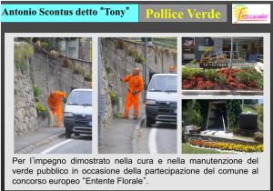 foto pollice verde Tony