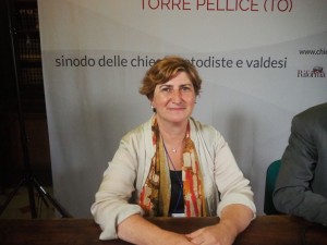 La moderatora Alessandra Trotta