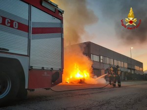I vigili del fuoco al lavoro 
