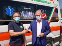 Valmora dona un’ambulanza per il trasporto malati Covid-19 alla Croce Verde di Bricherasio