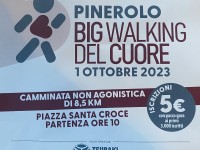 Domenica a Pinerolo: “Big walking del cuore”