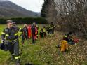 Intervenuto anche il Nucleo Saf dei Vigili del fuoco di Torino