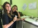 Le ragazze dell'Engim all'accoglienza del salone "Ciocca dopo ciocca"