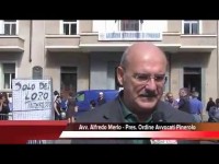 La protesta di avvocati e sindaci contro la soppressione del tribunale