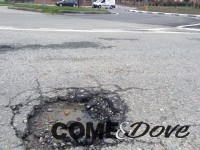 Pinerolo, strade colabrodo