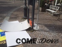 I danni del vento a Pinerolo