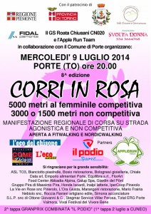 corri in rosa locandina