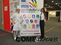 I concorrenti pinerolesi: Massimiliano Vottero, 18 anni che ha concorso come competitor nella categoria “Cuoco” e Bianca Juliana Apetrei