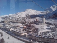 Panorama mozzafiato con la telecabina del Fraiteve