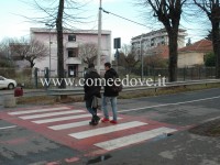 Le strisce pedonali dell'Alberghier