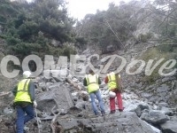 Frana a Fenestrelle: si lavora per la messa in sicurezza