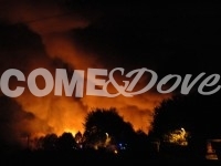 Incendio tra Volvera e Piossasco