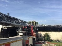 A Cumiana sono arrivati i Vigili del fuoco da Pinerolo, Torino e Giaveno