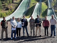 Trampolini olimpici: sopralluogo per le opere di adeguamento