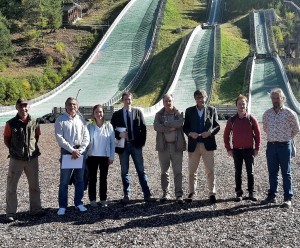 Il sopralluogo ai Trampolini Scuola di Pragelato