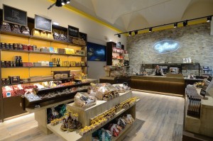 Il negozio della Caffarel di Torino