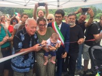 VIDEO | Torre Pellice, inaugurato il nuovo ponte della Bertenga