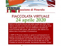 25 aprile: fiaccolata virtuale e discorso in diretta Facebook