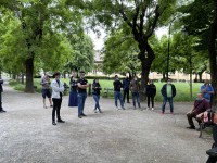 VIDEO | Assemblea all’aperto dei baristi di Pinerolo