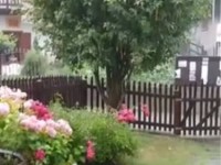 Violento nubifragio a Salza provoca una frana