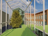 Uno degli studi di riqualificazione di Palazzo Vittone