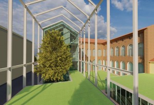 Uno degli studi di riqualificazione di Palazzo Vittone