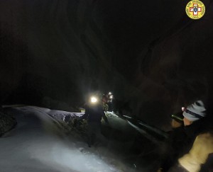 Le operazione nella notte a Bobbio Pellice