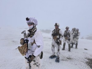 Usseaux alpini in addestramento