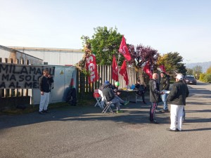 Sciopero al macello Aimaretti di Villafranca Piemonte