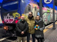 Stazione di Pinerolo, flash mob