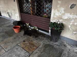 Sotto ai portici di piazza Facta