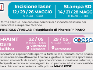 LAB Giovani nel Pinerolese: al via laboratori e FestiLAB per i giovani dai 15 ai 34 anni