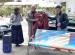 Gli artisti con Sudha Castiglione inaugurano la panchina