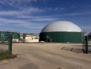 L'impianto per la produzione di biogas a Scalenghe